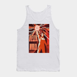 Soviet propaganda style poster. Tank Top